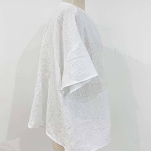 Joie 100% cotton tee muslin airy summer top - Picture 9 of 10